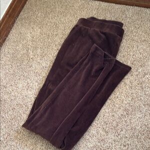 Lands' End Women's Straight Leg Pants - Brown-Large tall pull on